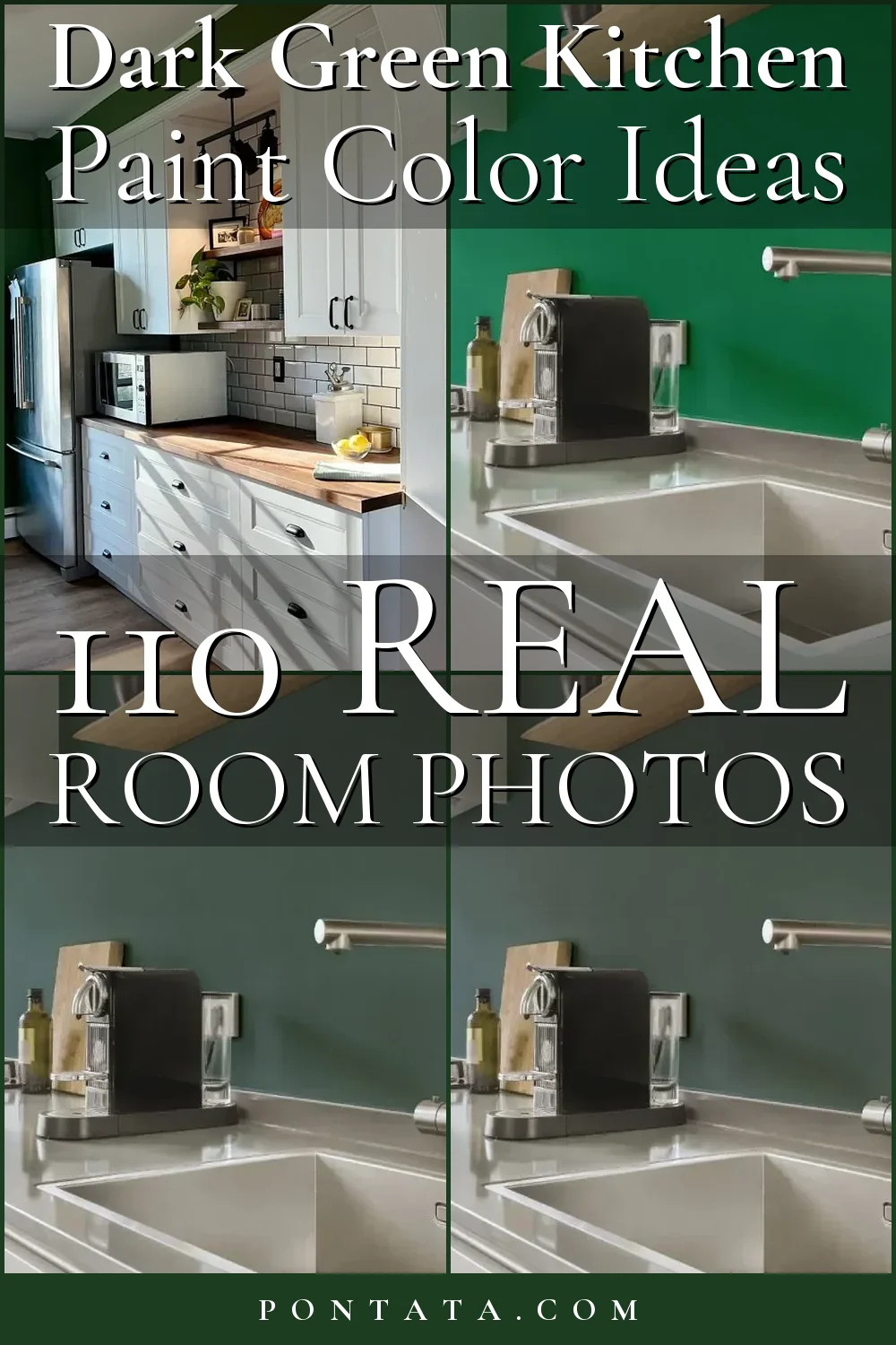 110 Dark Green Kitchen Ideas: Photos & Paint