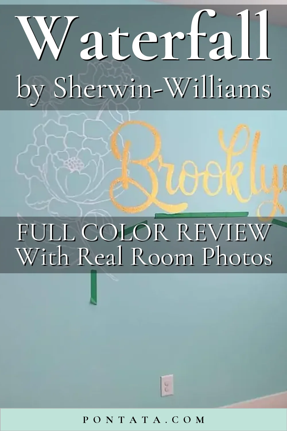 Sw Waterfall 1 Scenarios: See Sherwin-Williams Waterfall 6750 on the Wall