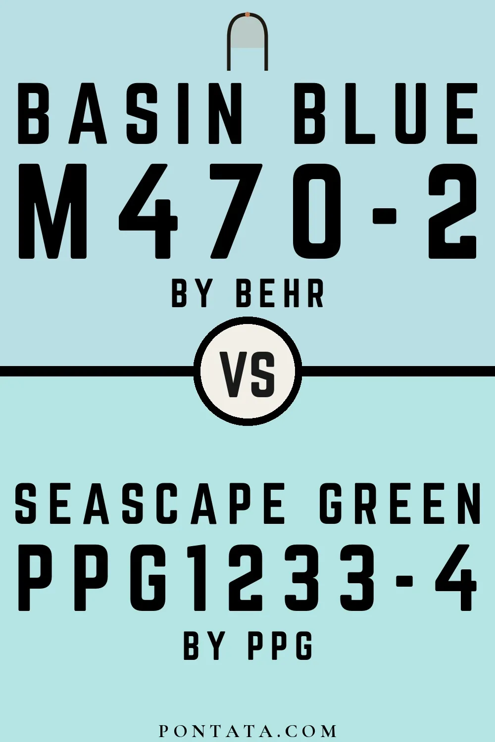 Basin Blue vs Seascape Green