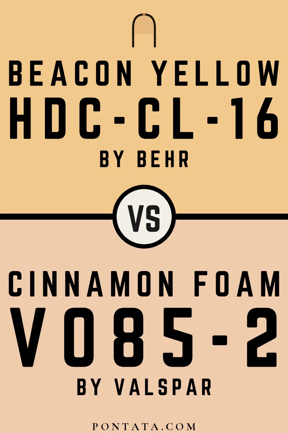 Beacon Yellow vs Cinnamon Foam
