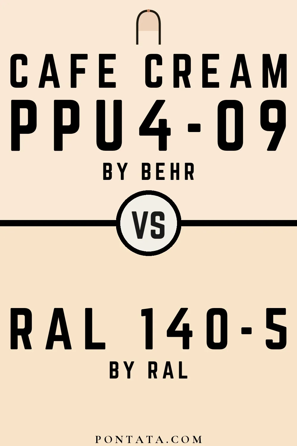 Cafe Cream vs RAL 140-5