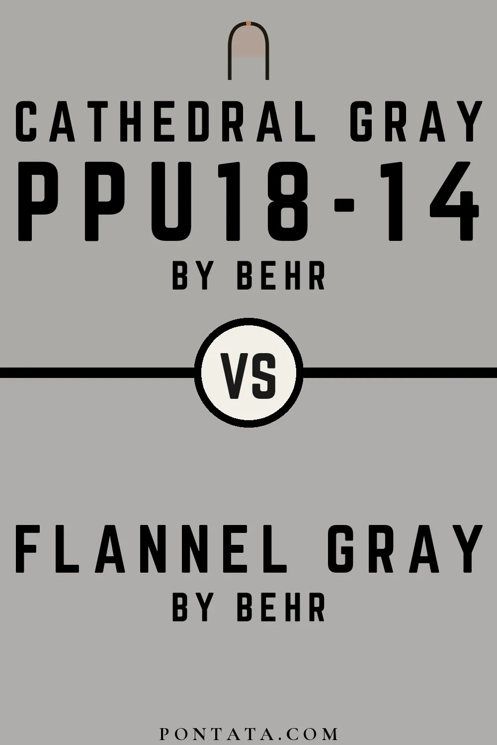 Cathedral Gray vs Flannel Gray