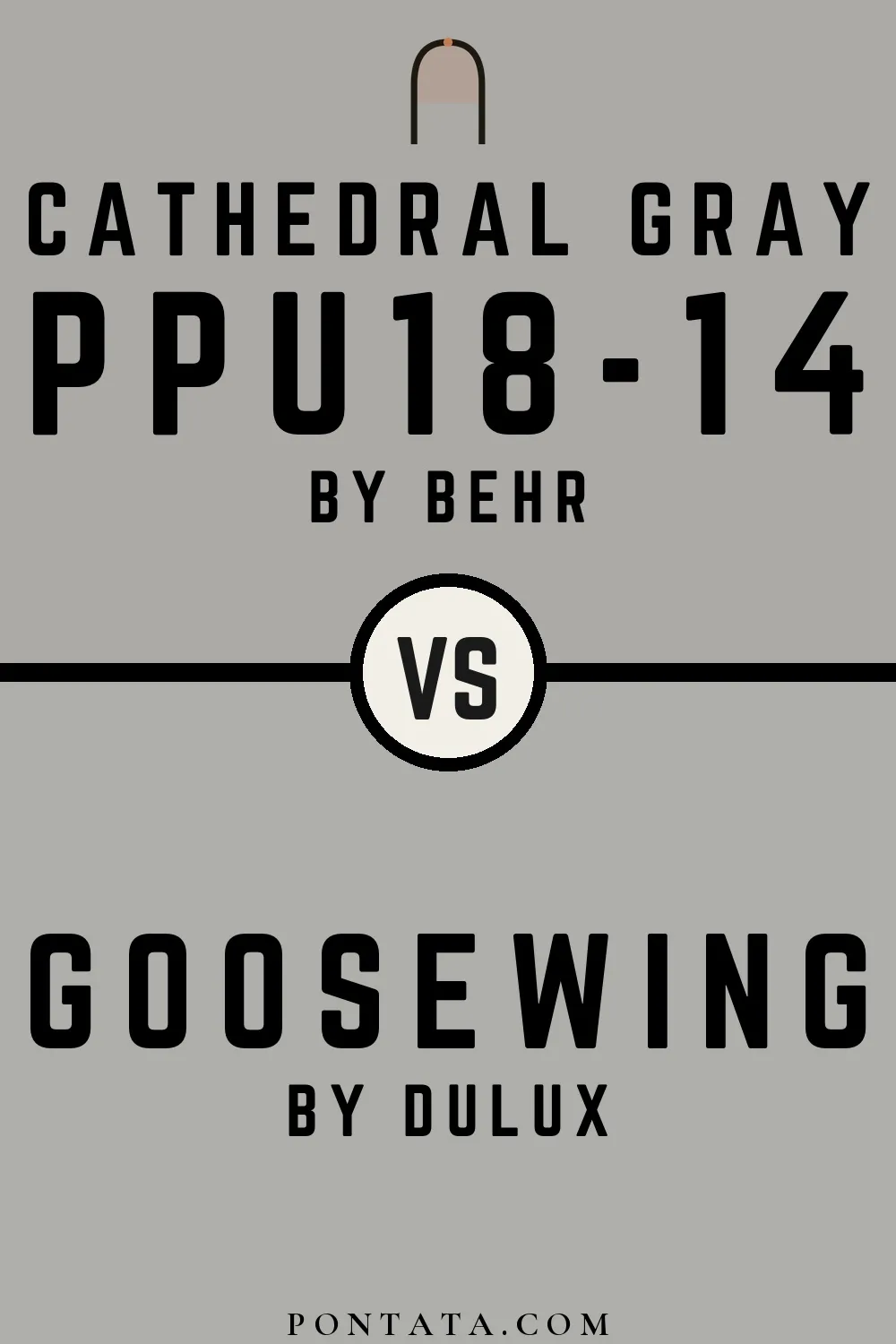 Cathedral Gray vs Goosewing