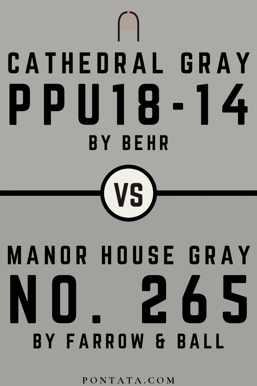 Cathedral Gray vs Manor House Gray