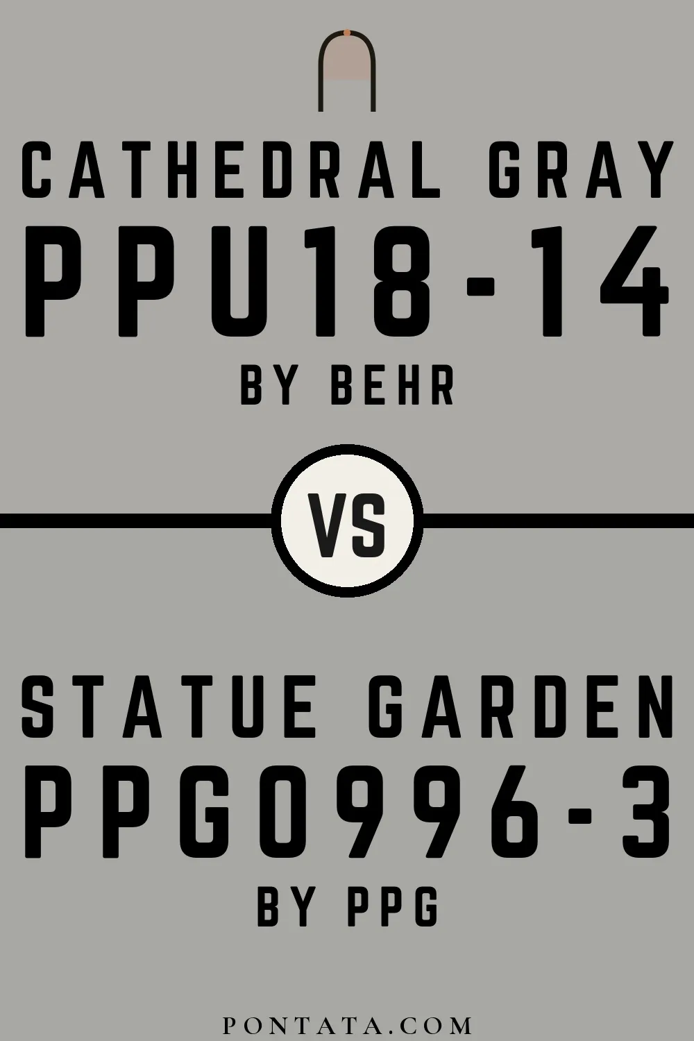 Cathedral Gray vs Statue Garden