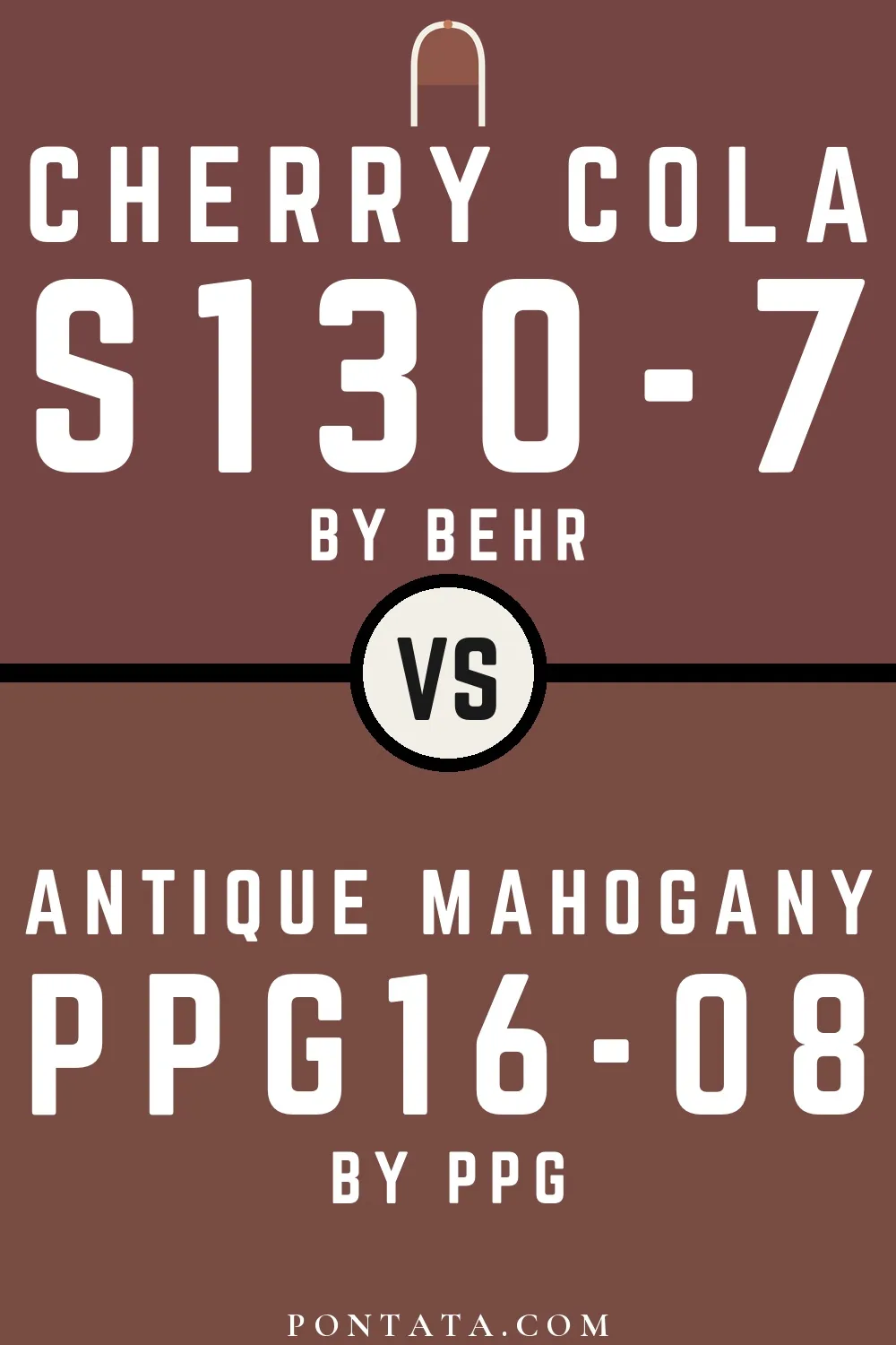 Cherry Cola vs Antique Mahogany