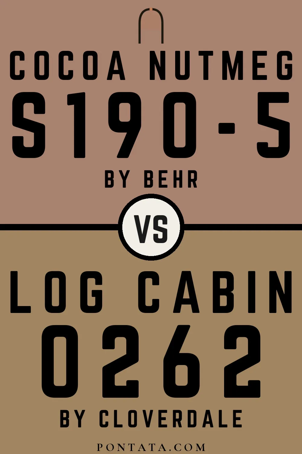 Cocoa Nutmeg vs Log Cabin