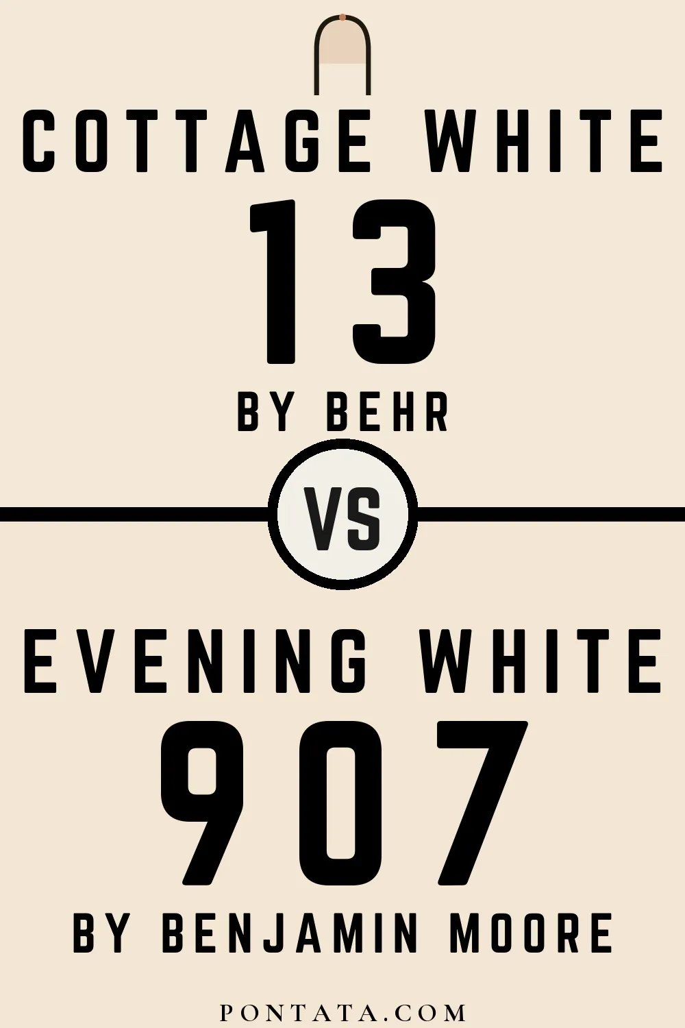 Cottage White vs Evening White