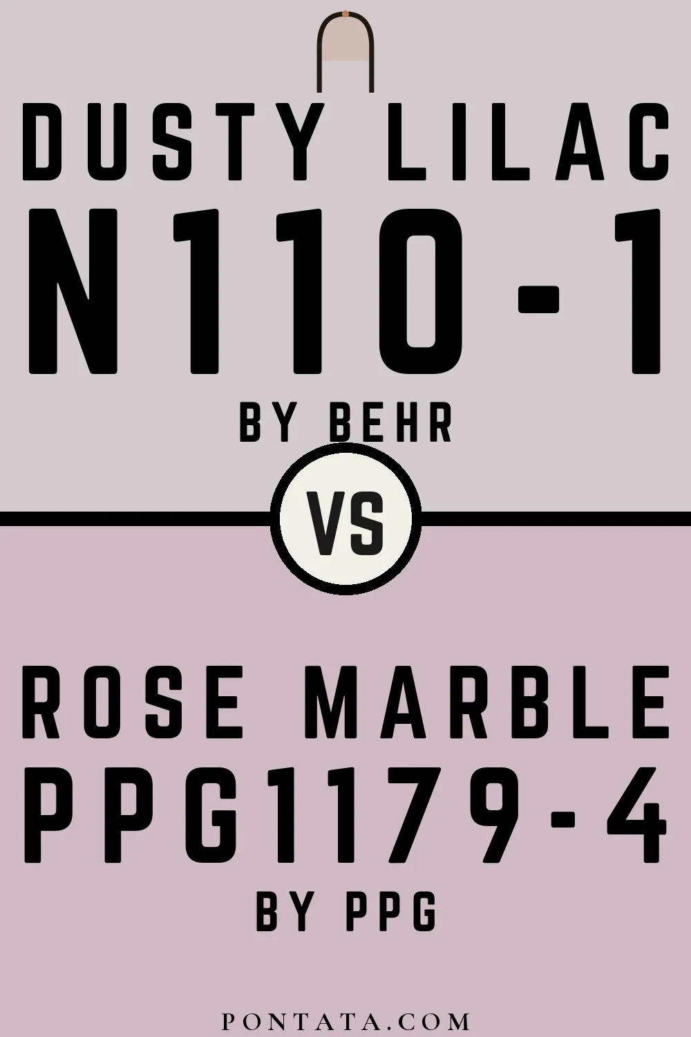 Dusty Lilac vs Rose Marble