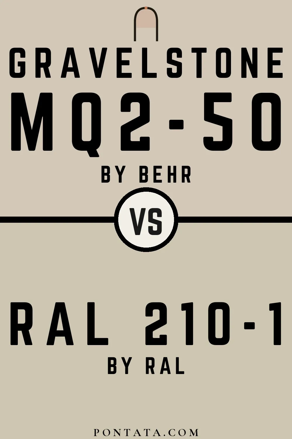 Gravelstone vs RAL 210-1