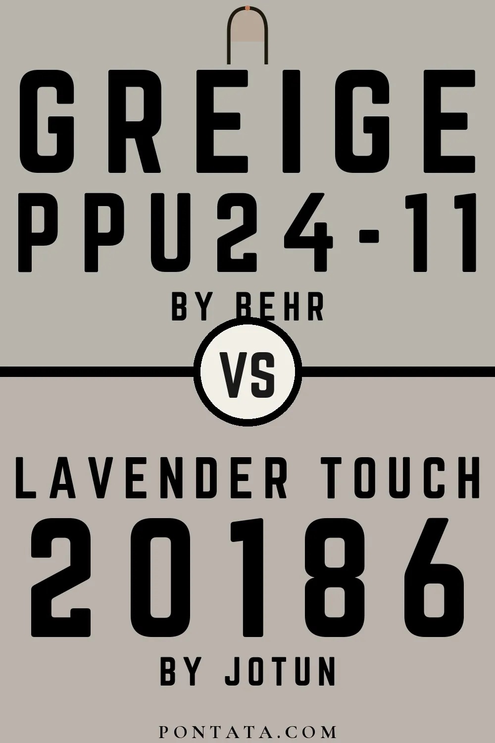 Greige vs Lavender Touch