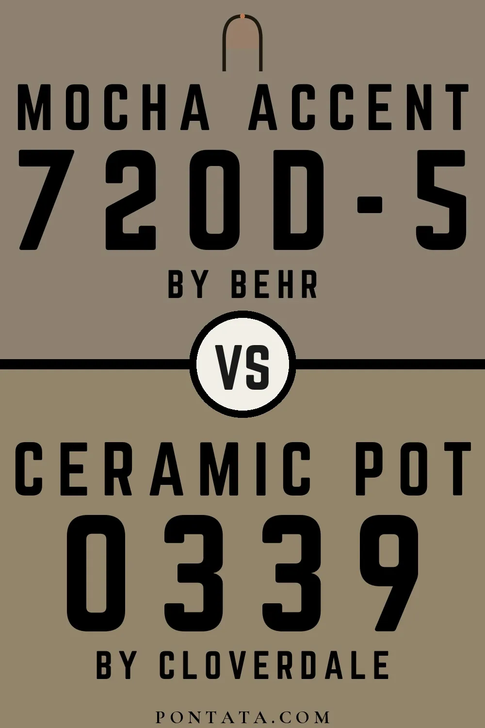 Mocha Accent vs Ceramic Pot