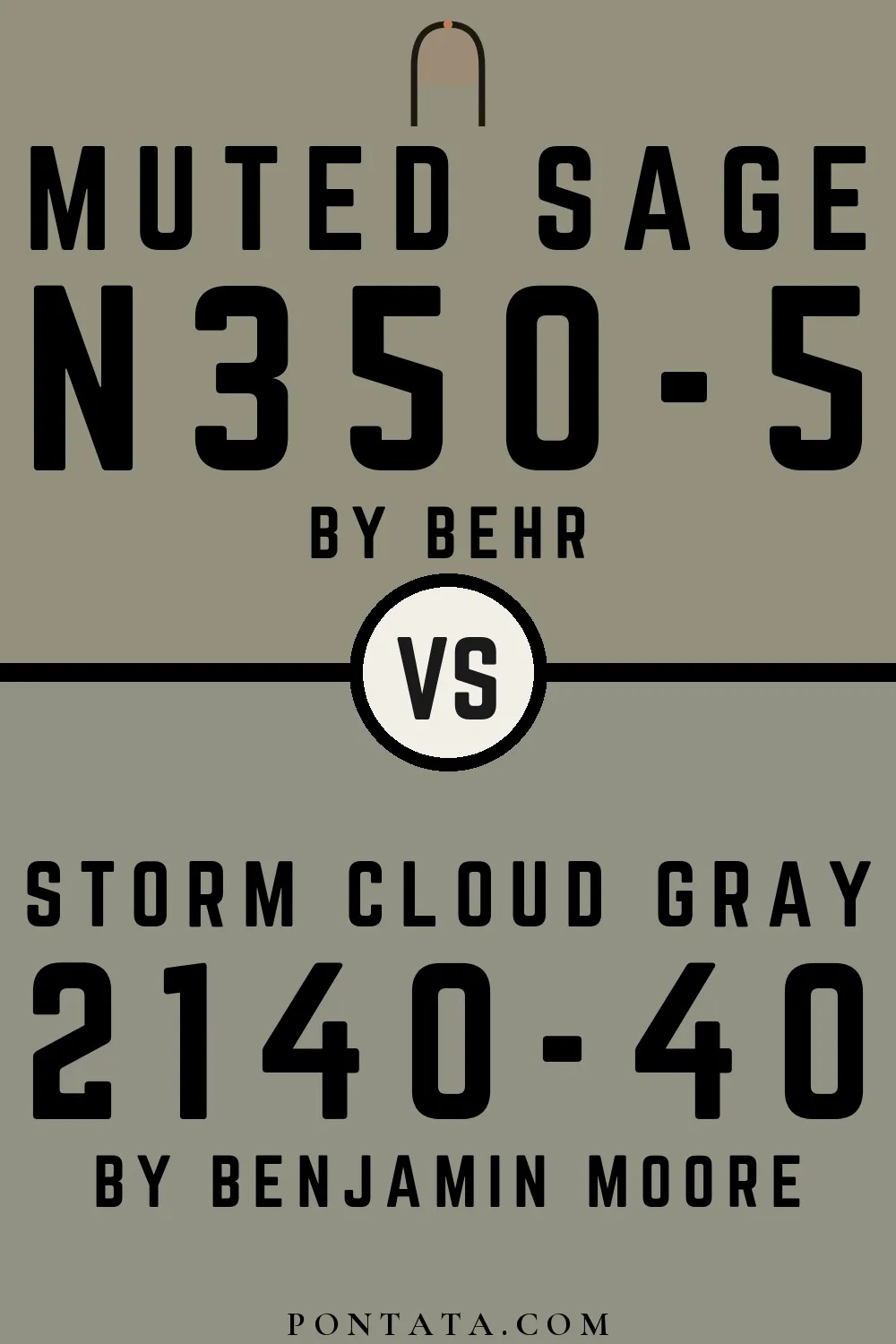 Muted Sage vs Storm Cloud Gray