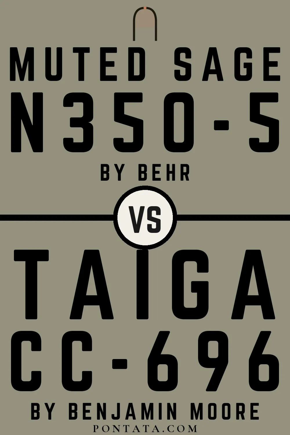 Muted Sage vs Taiga
