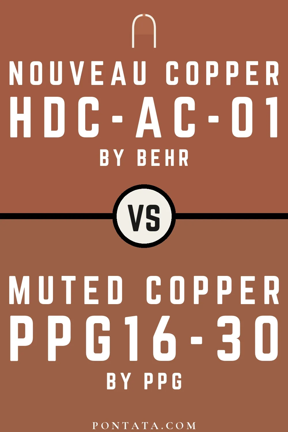 Nouveau Copper vs Muted Copper