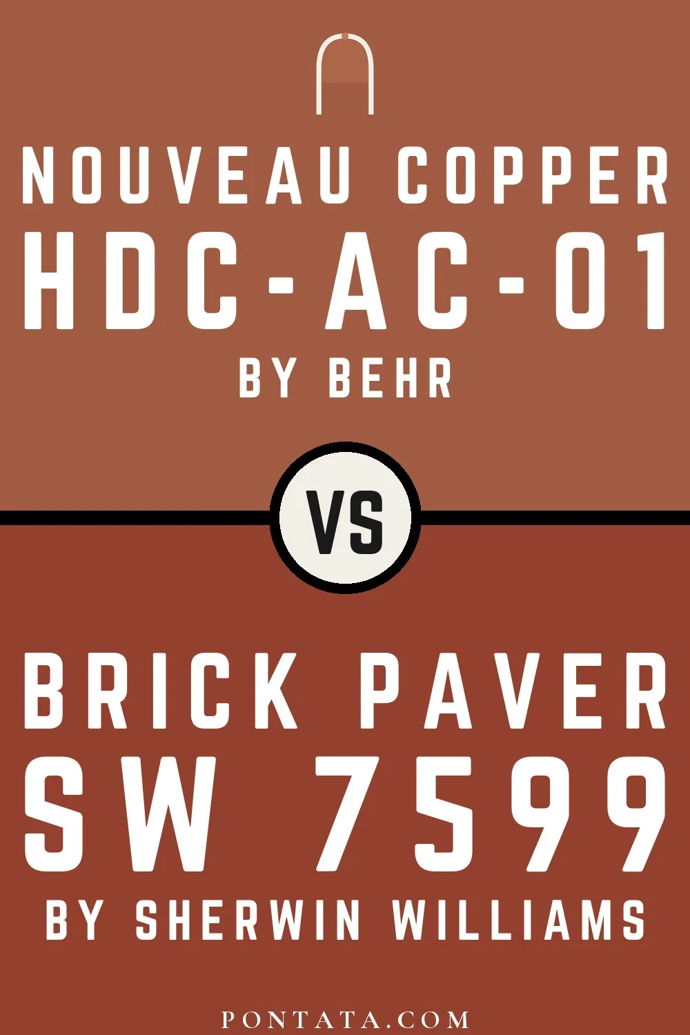 Nouveau Copper vs Brick Paver