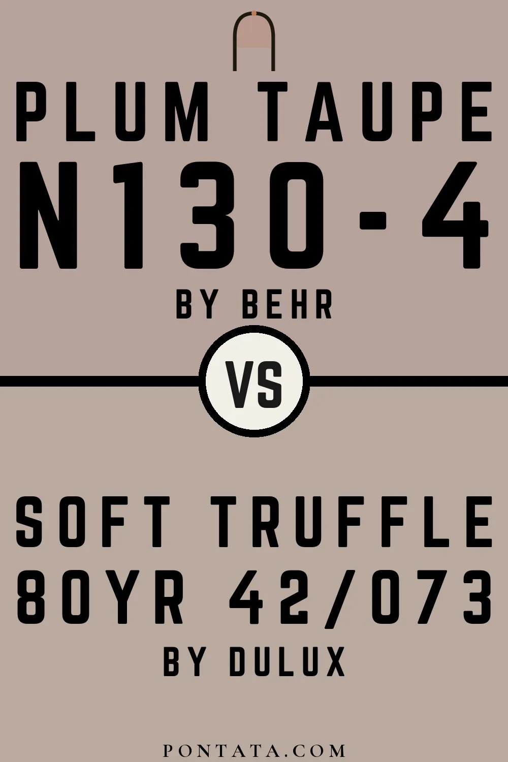 Plum Taupe vs Soft Truffle