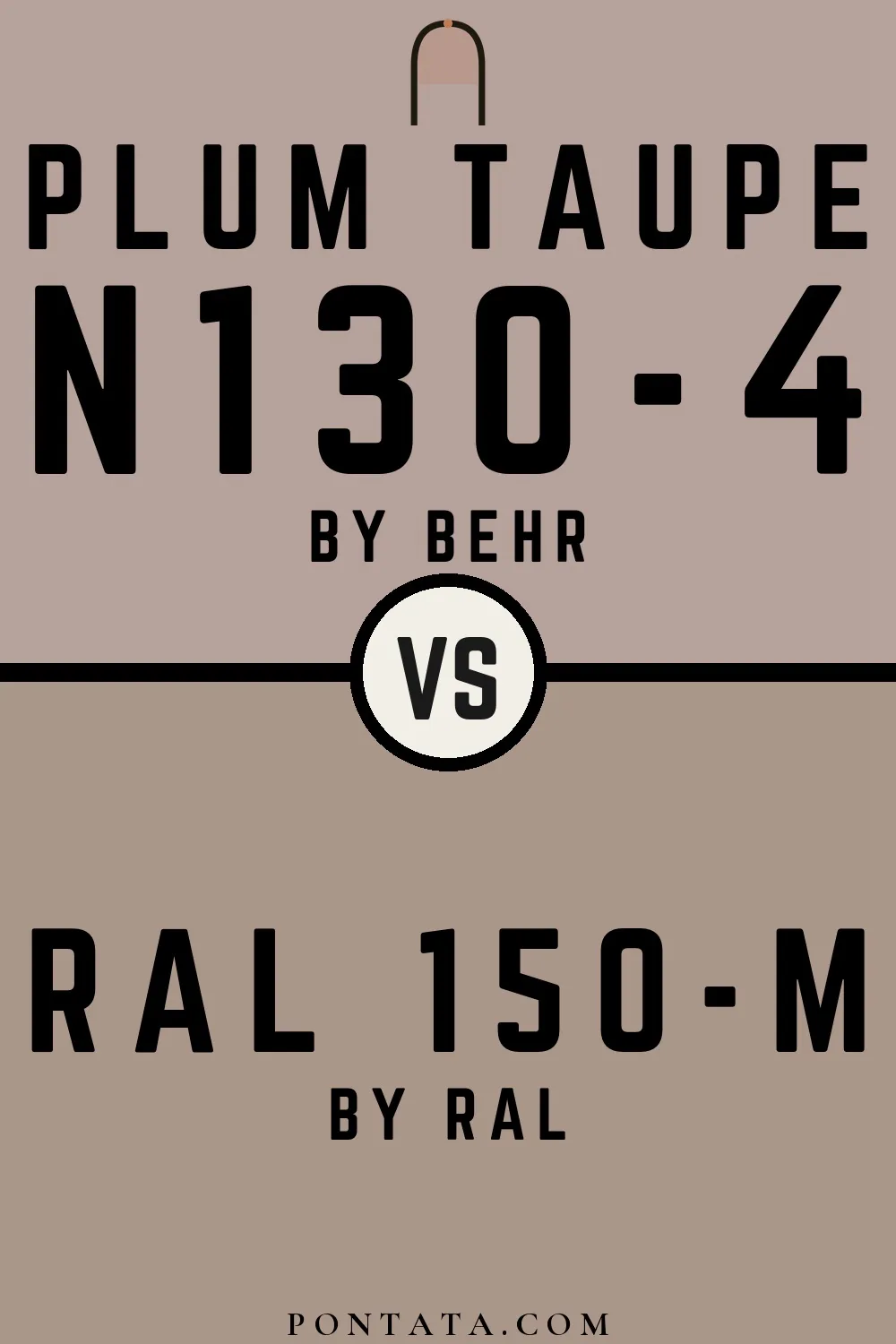 Plum Taupe vs RAL 150-M