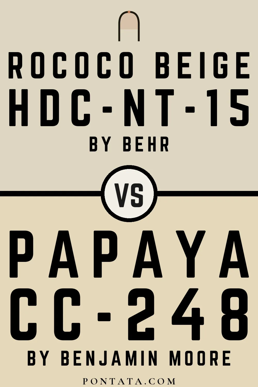 Rococo Beige vs Papaya
