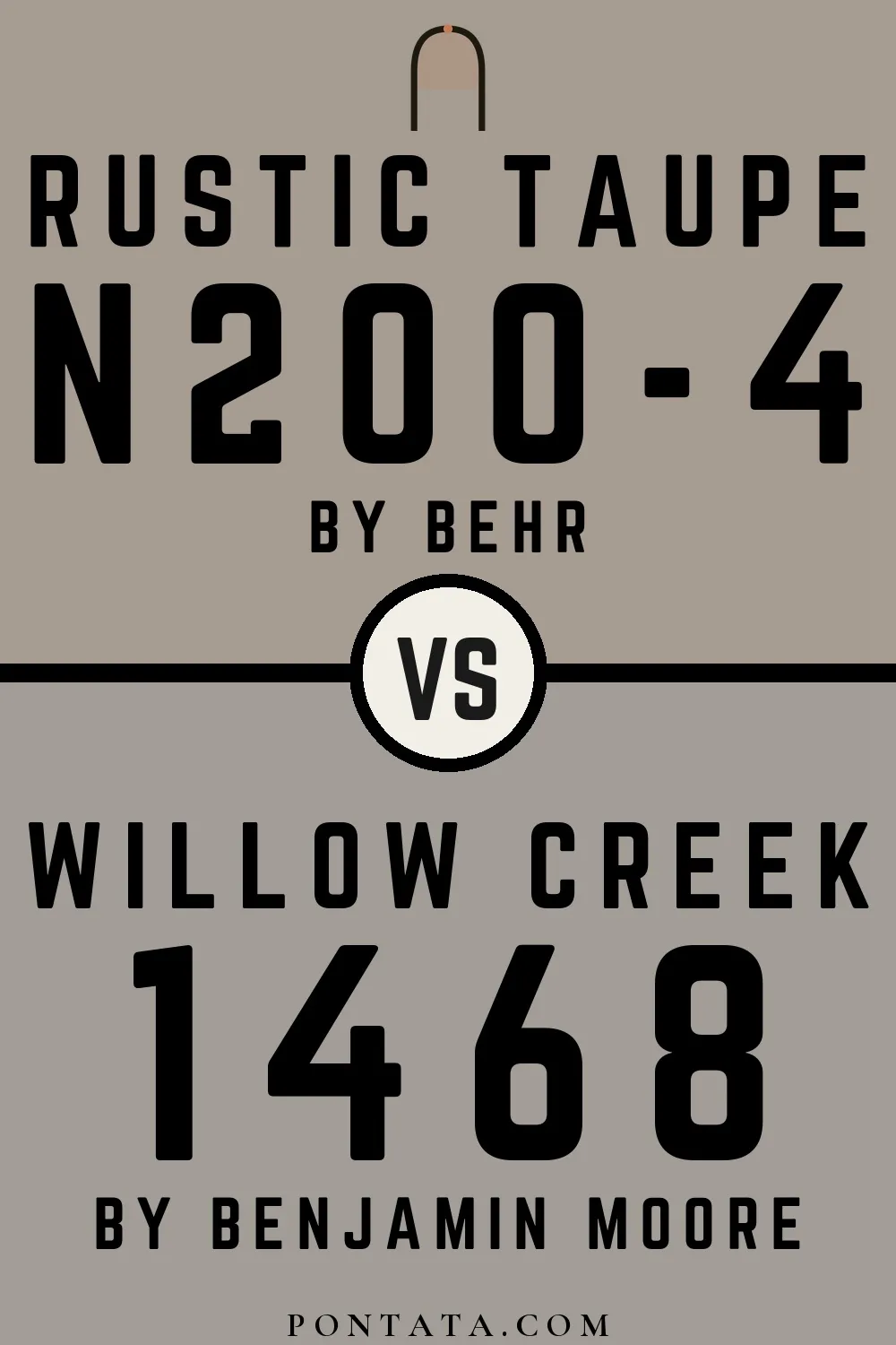 Rustic Taupe vs Willow Creek