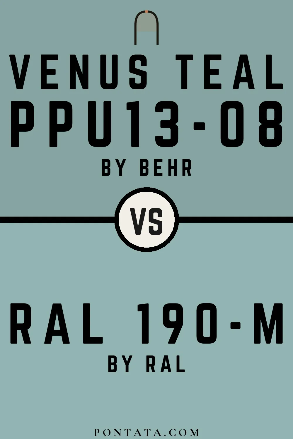 Venus Teal vs RAL 190-M