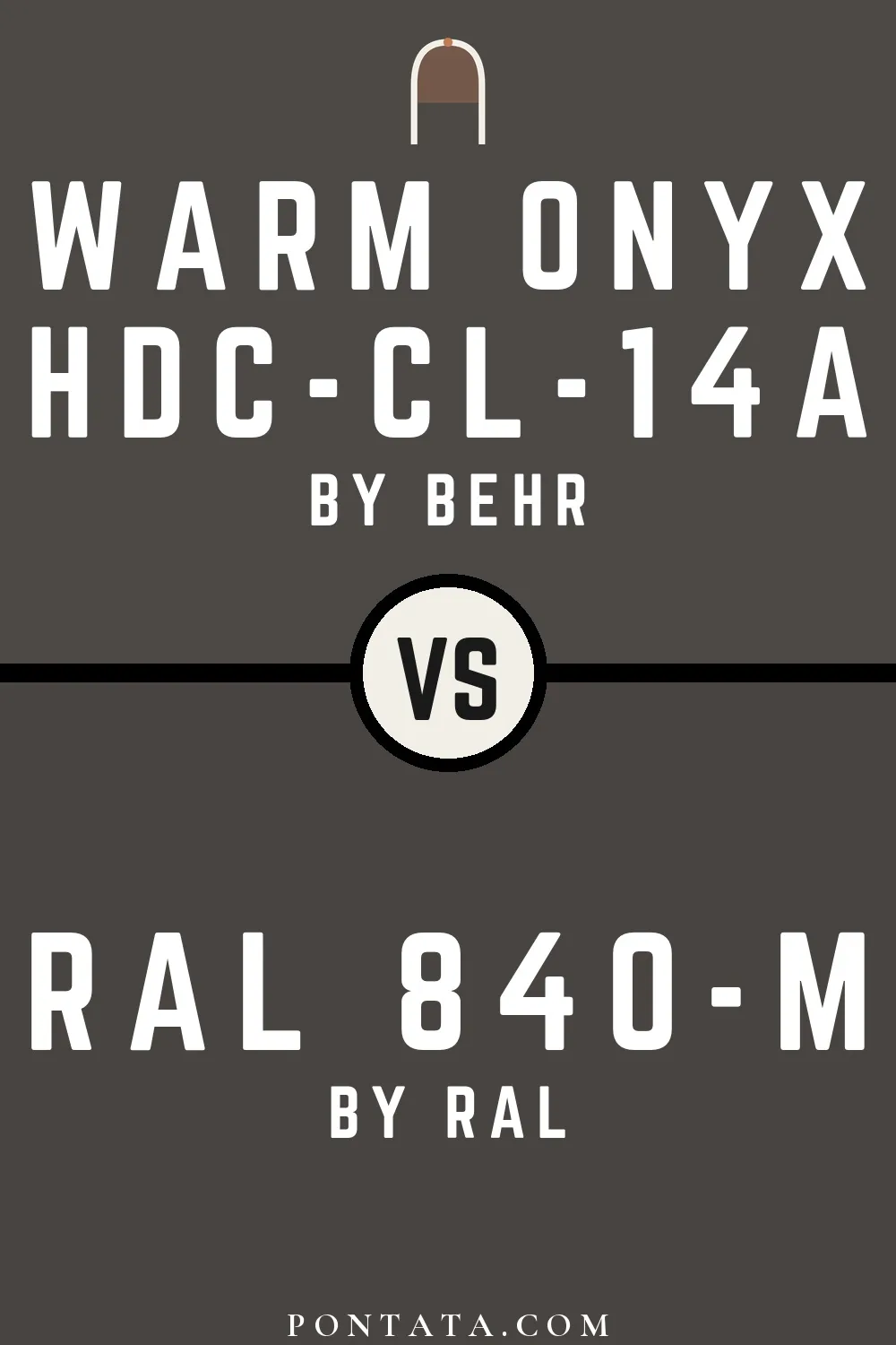 Warm Onyx vs RAL 840-M