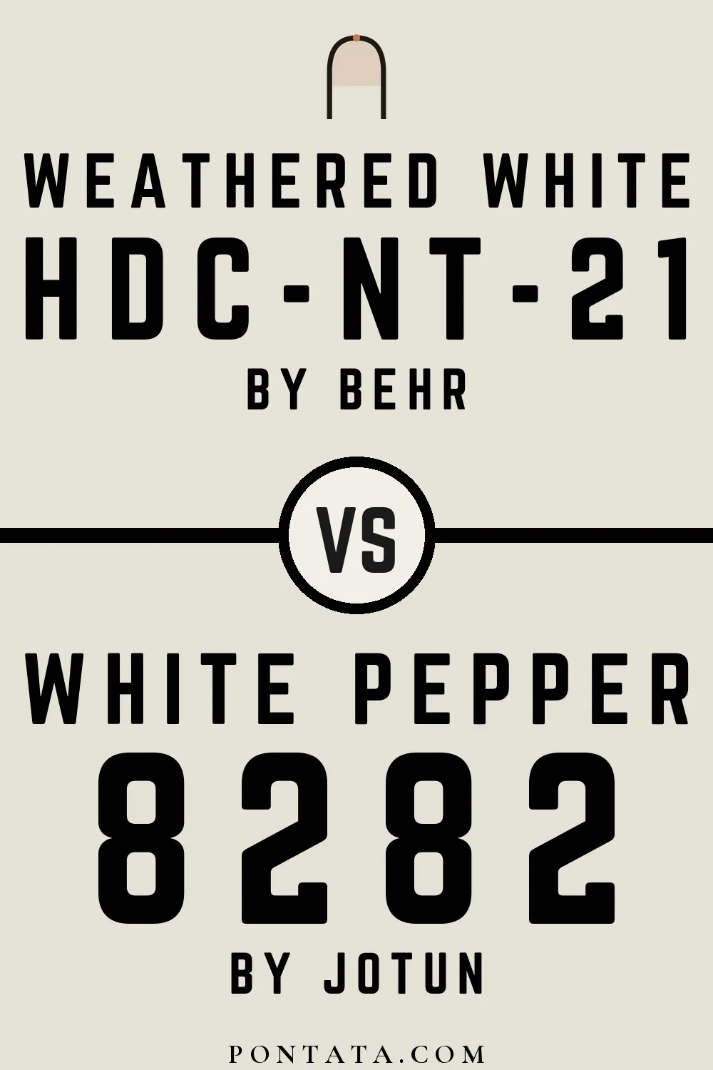 Weathered White vs White Pepper