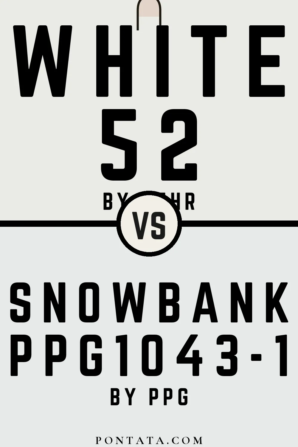 White vs Snowbank