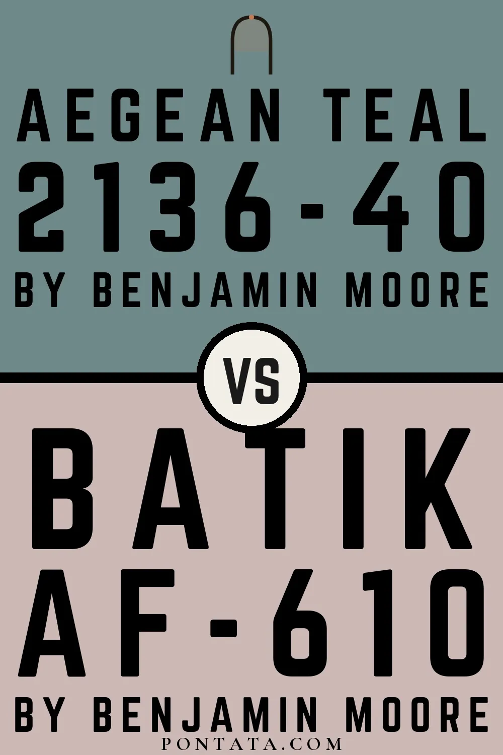 Aegean Teal vs Batik