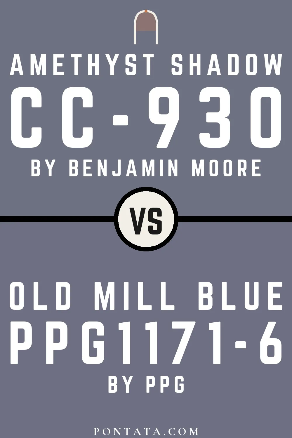 Amethyst Shadow vs Old Mill Blue