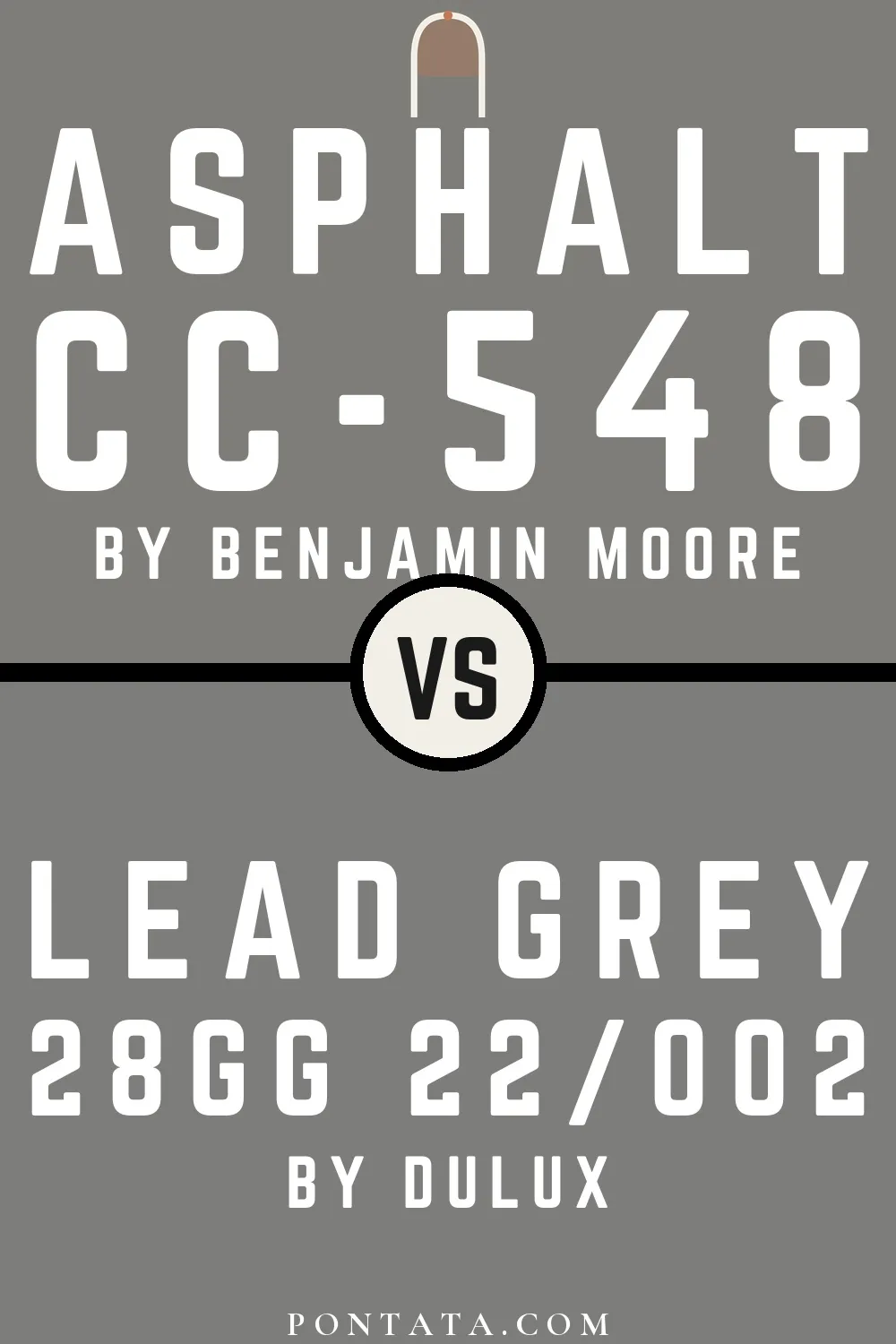 Asphalt vs Lead Grey
