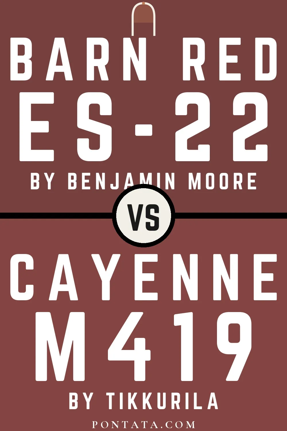 Barn Red vs Cayenne