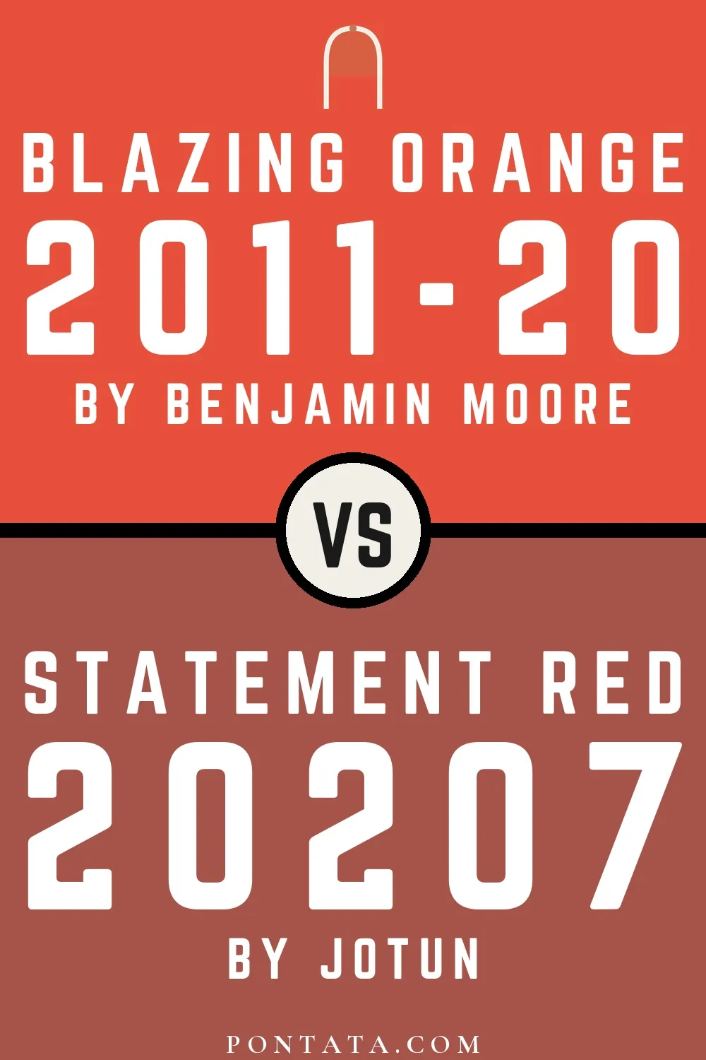 Blazing Orange vs Statement Red