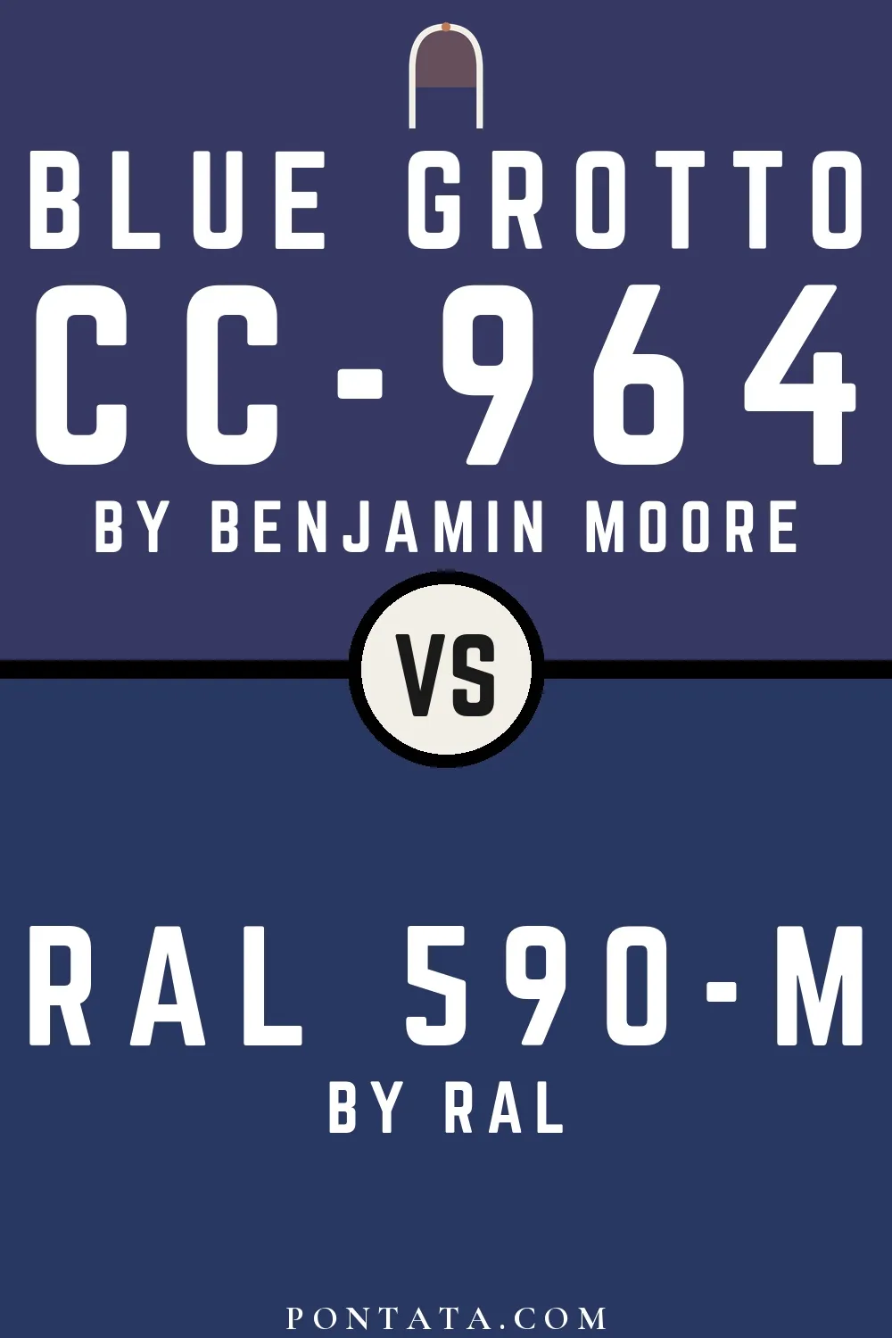 Blue Grotto vs RAL 590-M