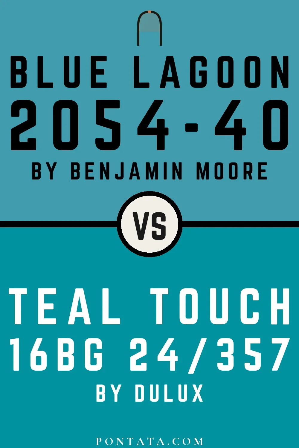 Blue Lagoon vs Teal Touch