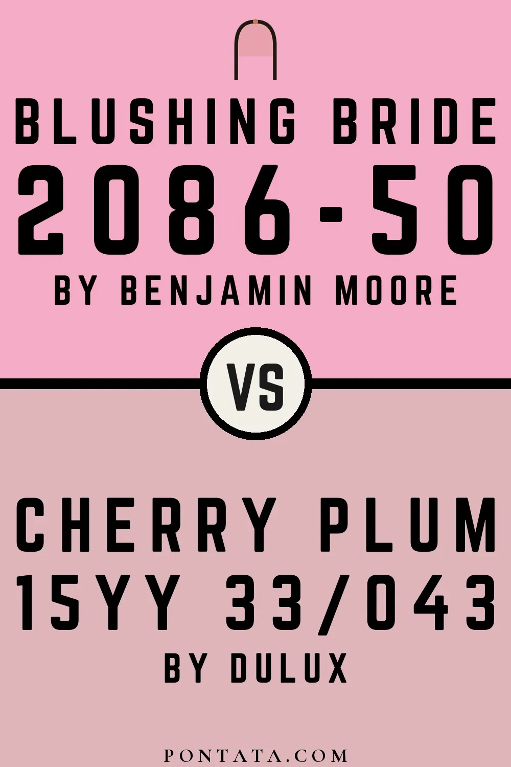 Blushing Bride vs Cherry Plum