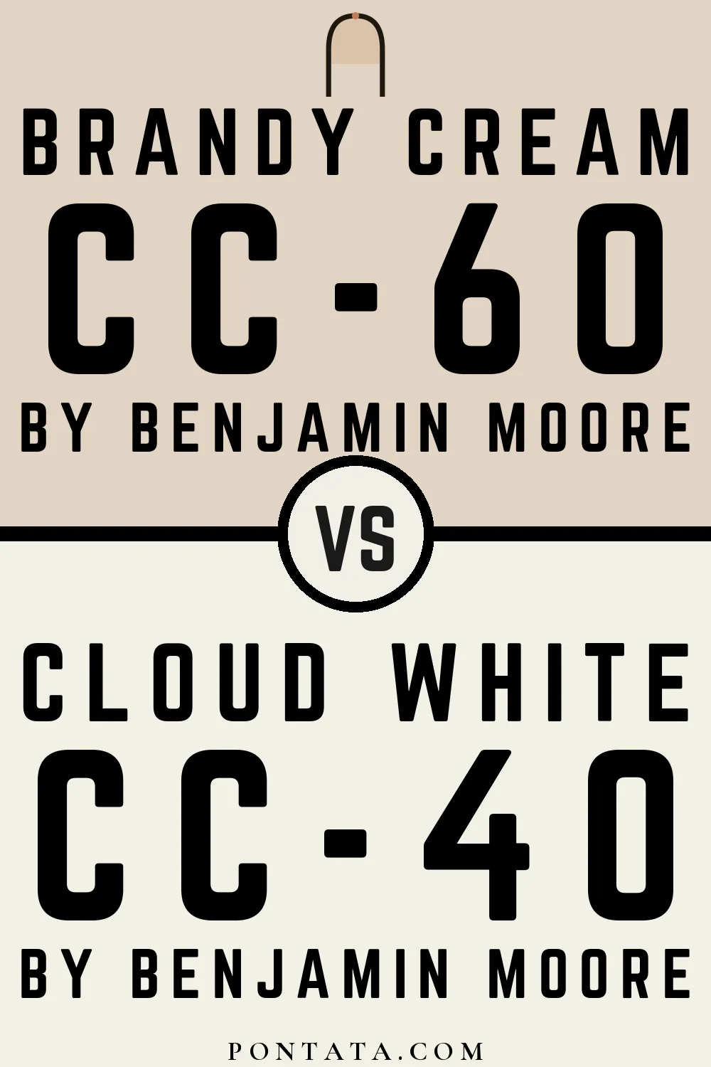 Brandy Cream vs Cloud White