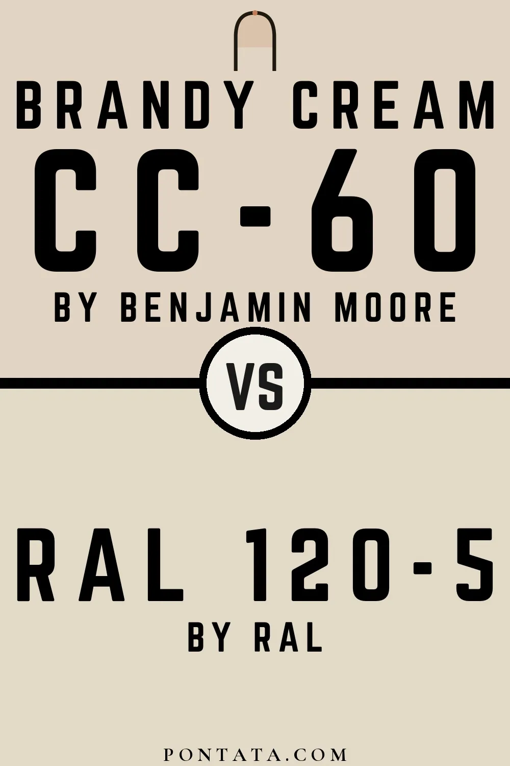 Brandy Cream vs RAL 120-5