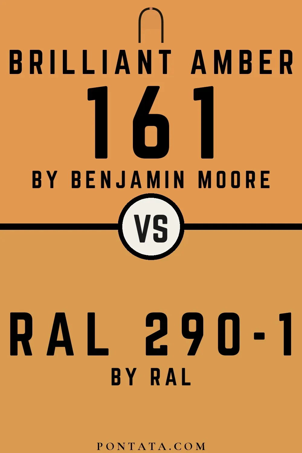 Brilliant Amber vs RAL 290-1