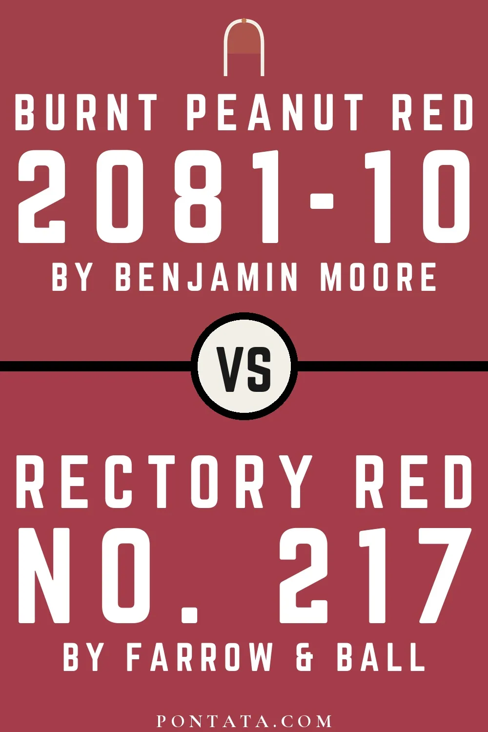 Burnt Peanut Red vs Rectory Red