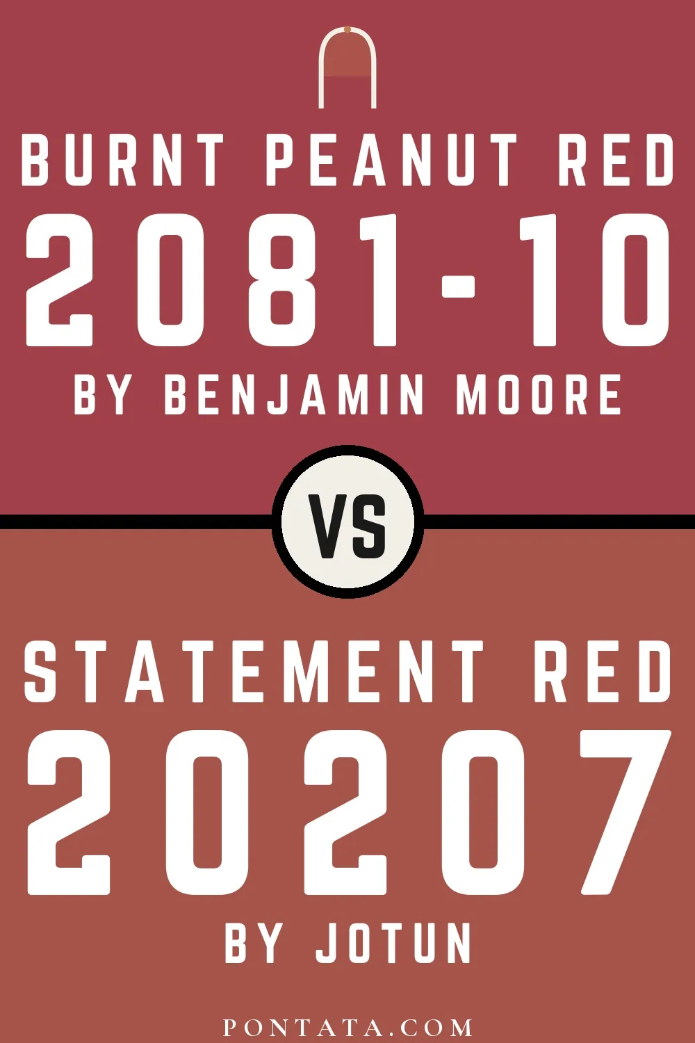 Burnt Peanut Red vs Statement Red