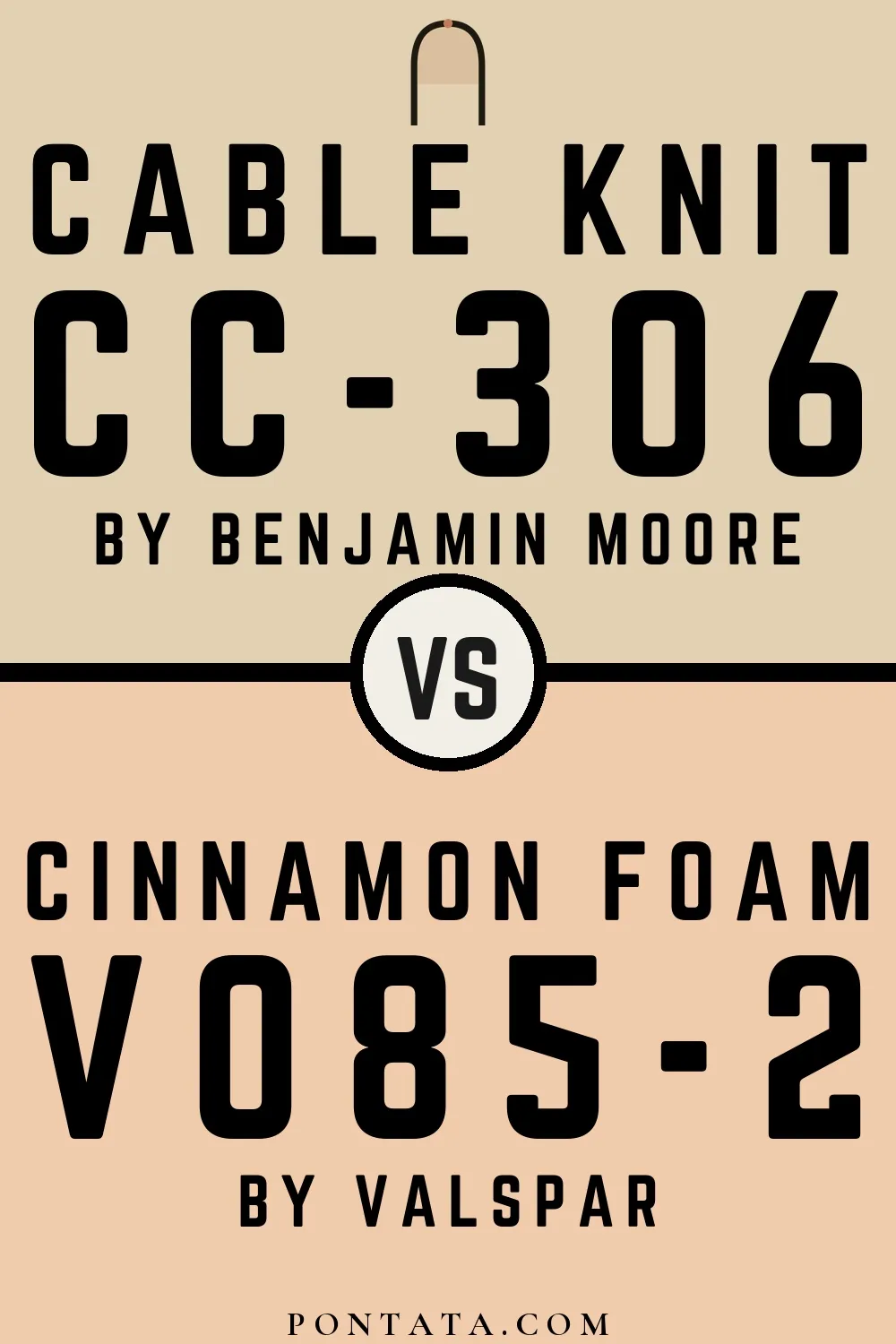Cable Knit vs Cinnamon Foam
