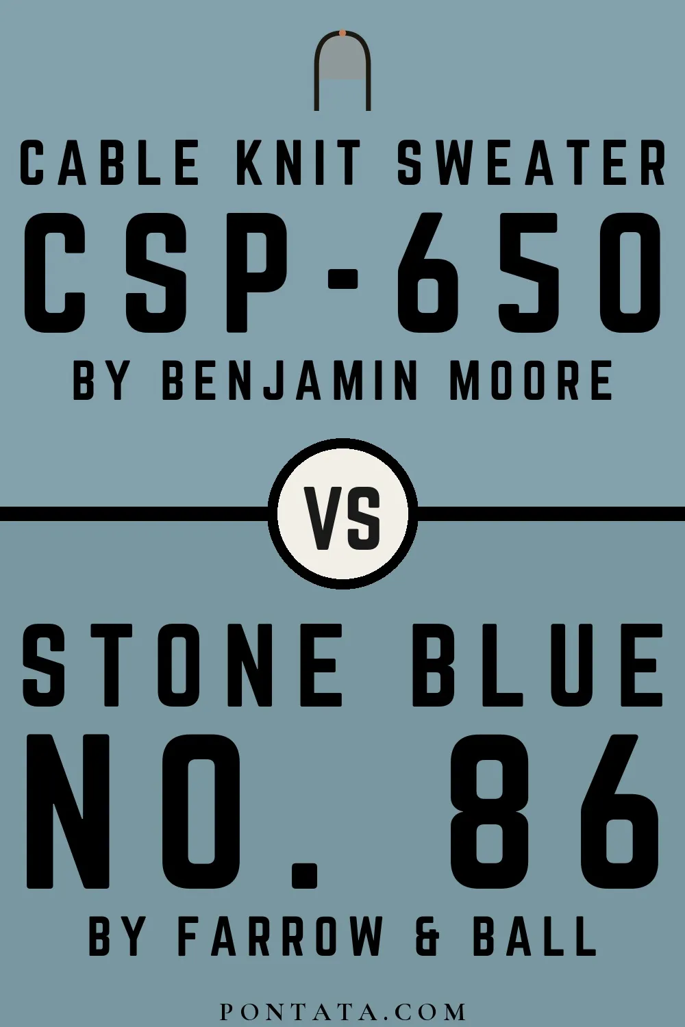 Cable Knit Sweater vs Stone Blue