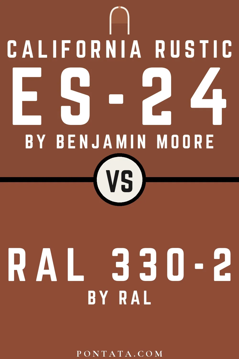 California Rustic vs RAL 330-2