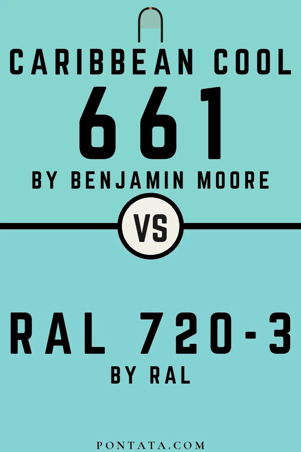 Caribbean Cool vs RAL 720-3
