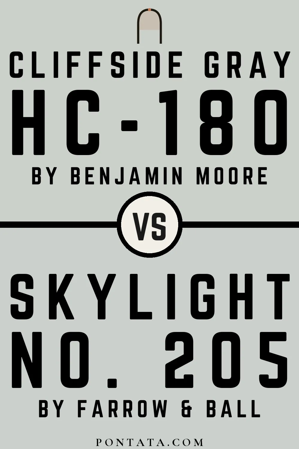 Cliffside Gray vs Skylight