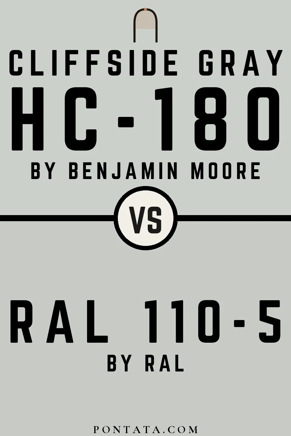 Cliffside Gray vs RAL 110-5