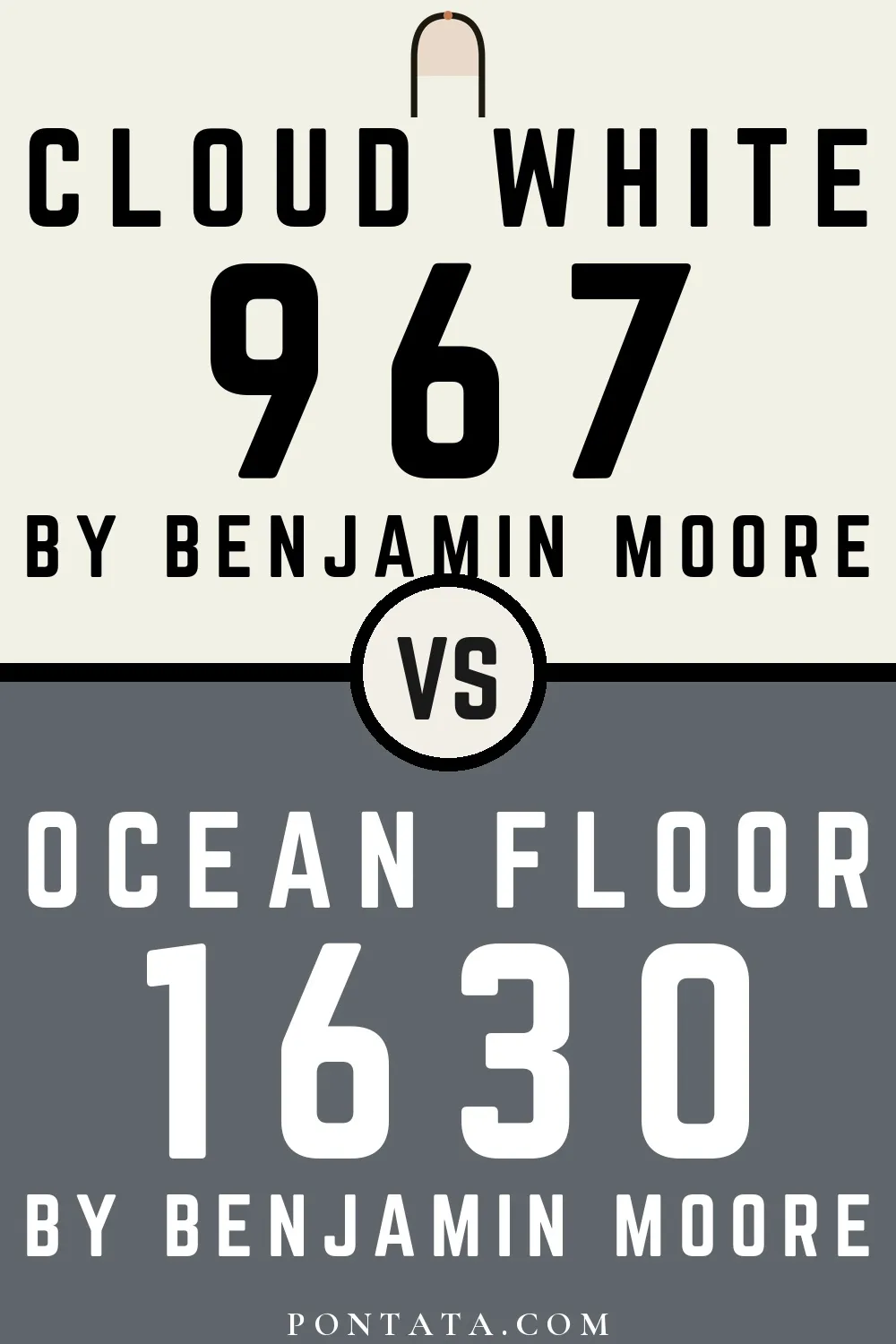Cloud White vs Ocean Floor