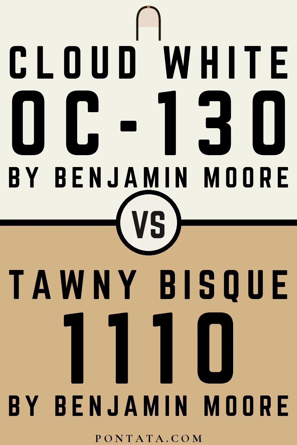 Cloud White vs Tawny Bisque