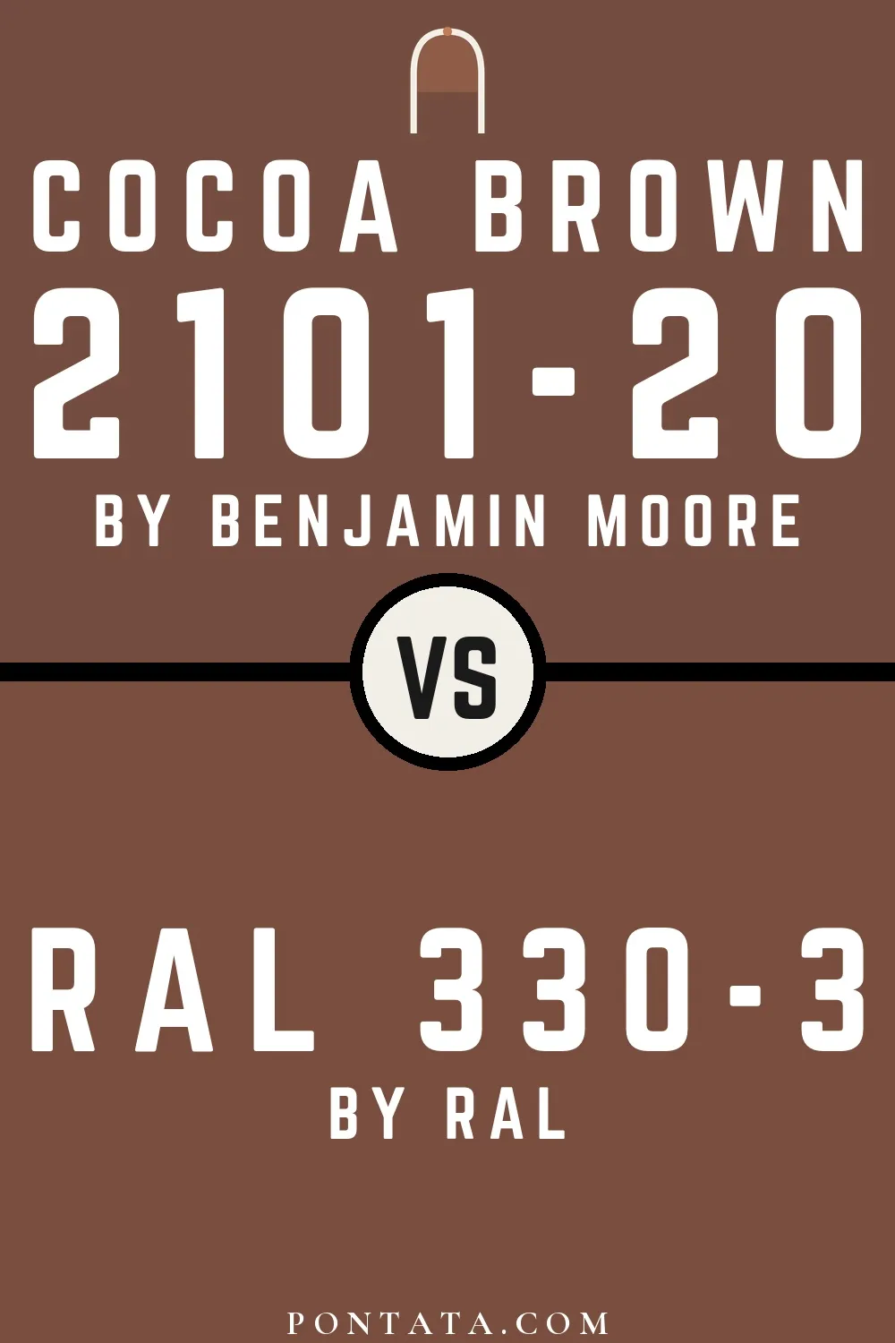 Cocoa Brown vs RAL 330-3